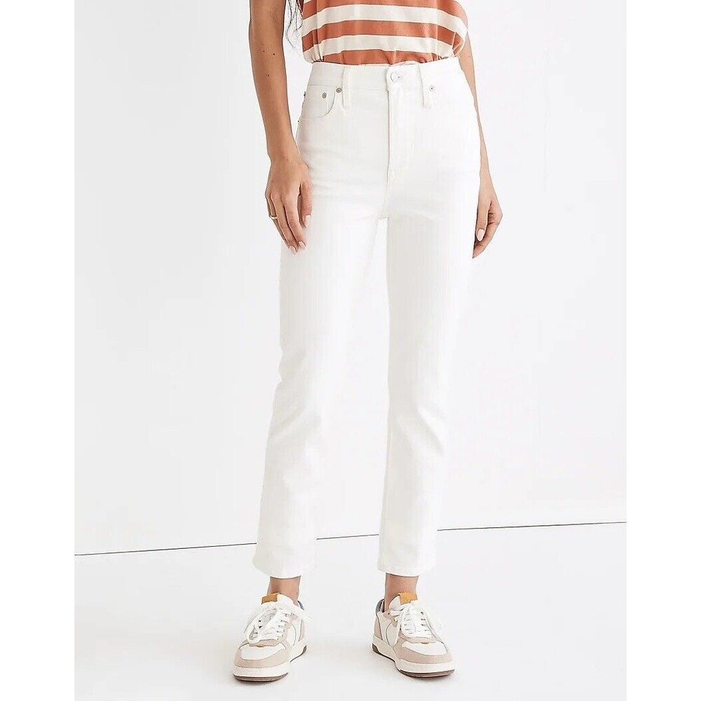 Madewell The Curvy Perfect Jean In Tile White 30P